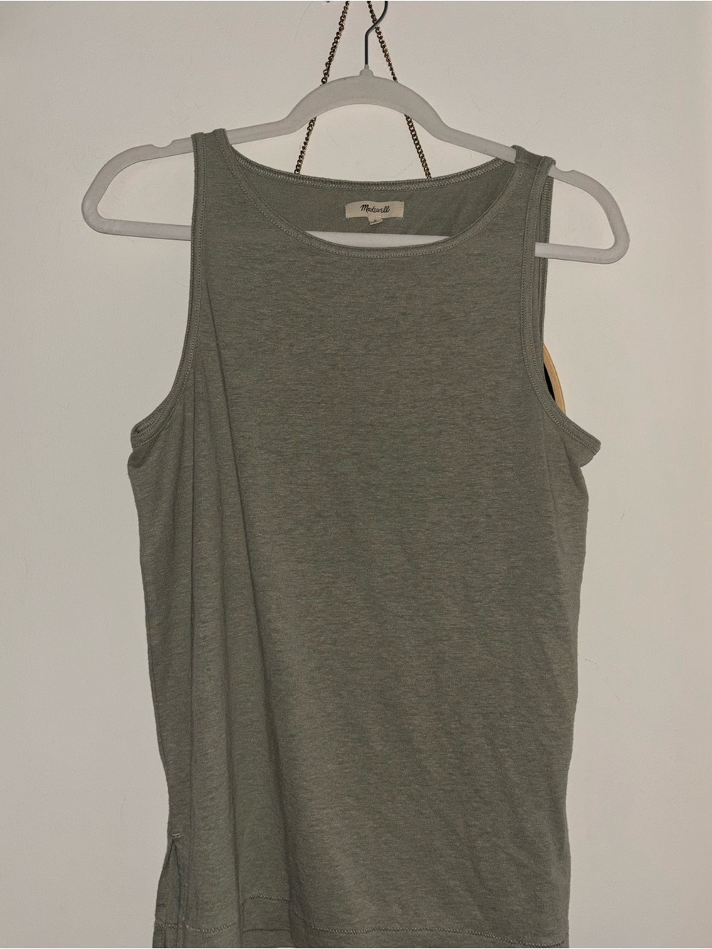 Madewell Olive Green Sleeveless Tank Top